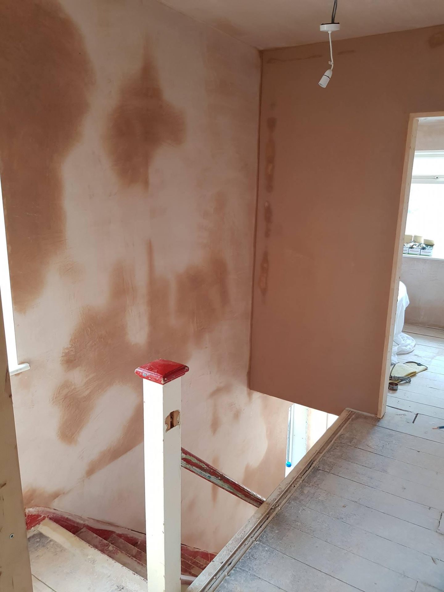 Recent plastering work