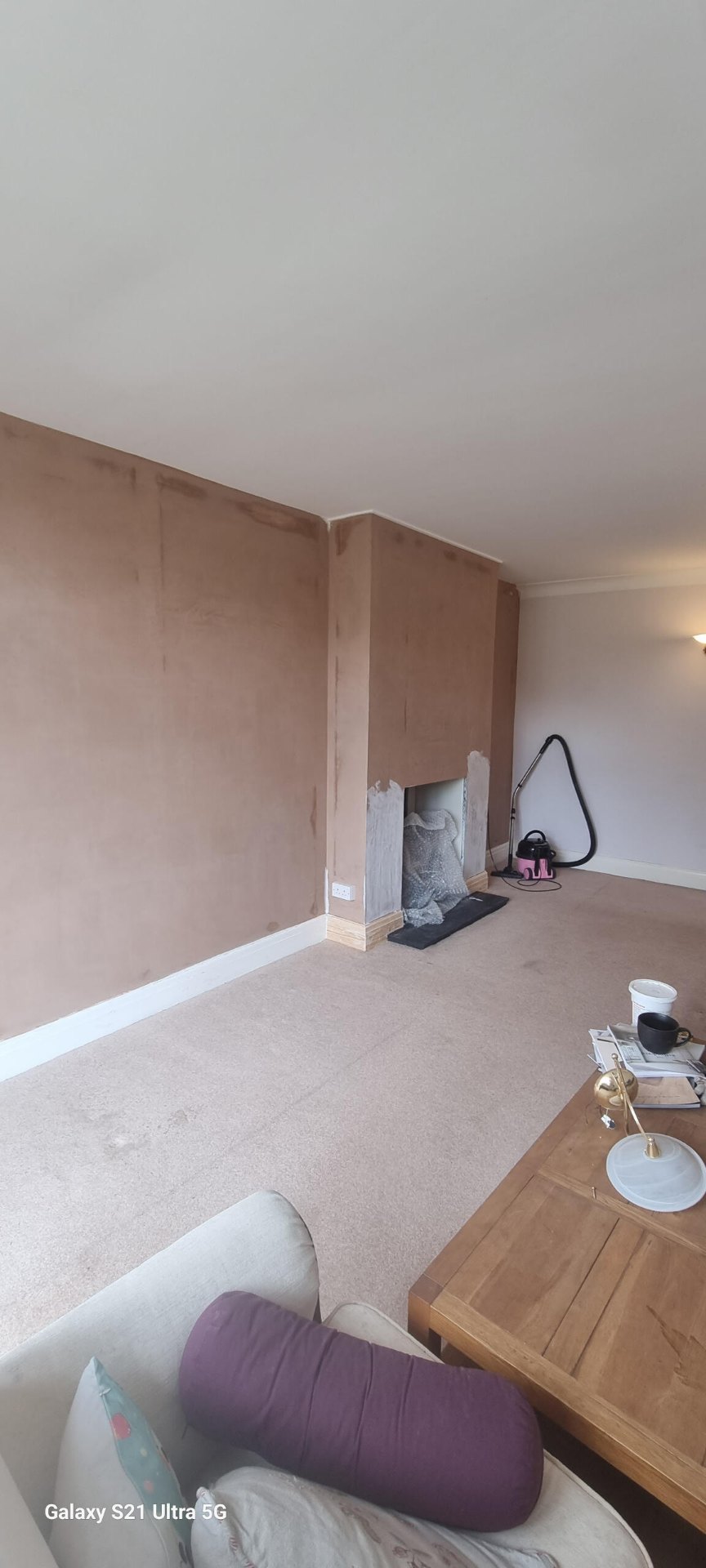 Recent plastering work